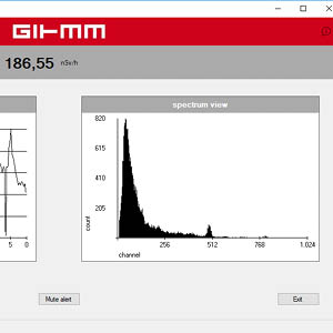 GIHMM GSPView Software Gamma spectrum